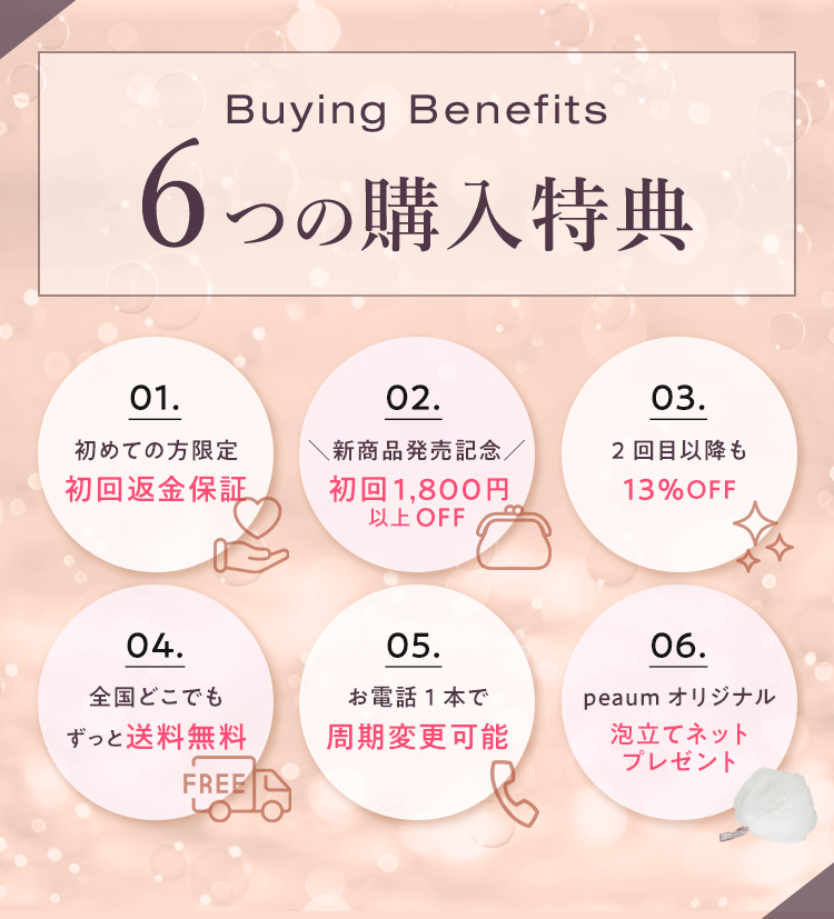 6つの特典